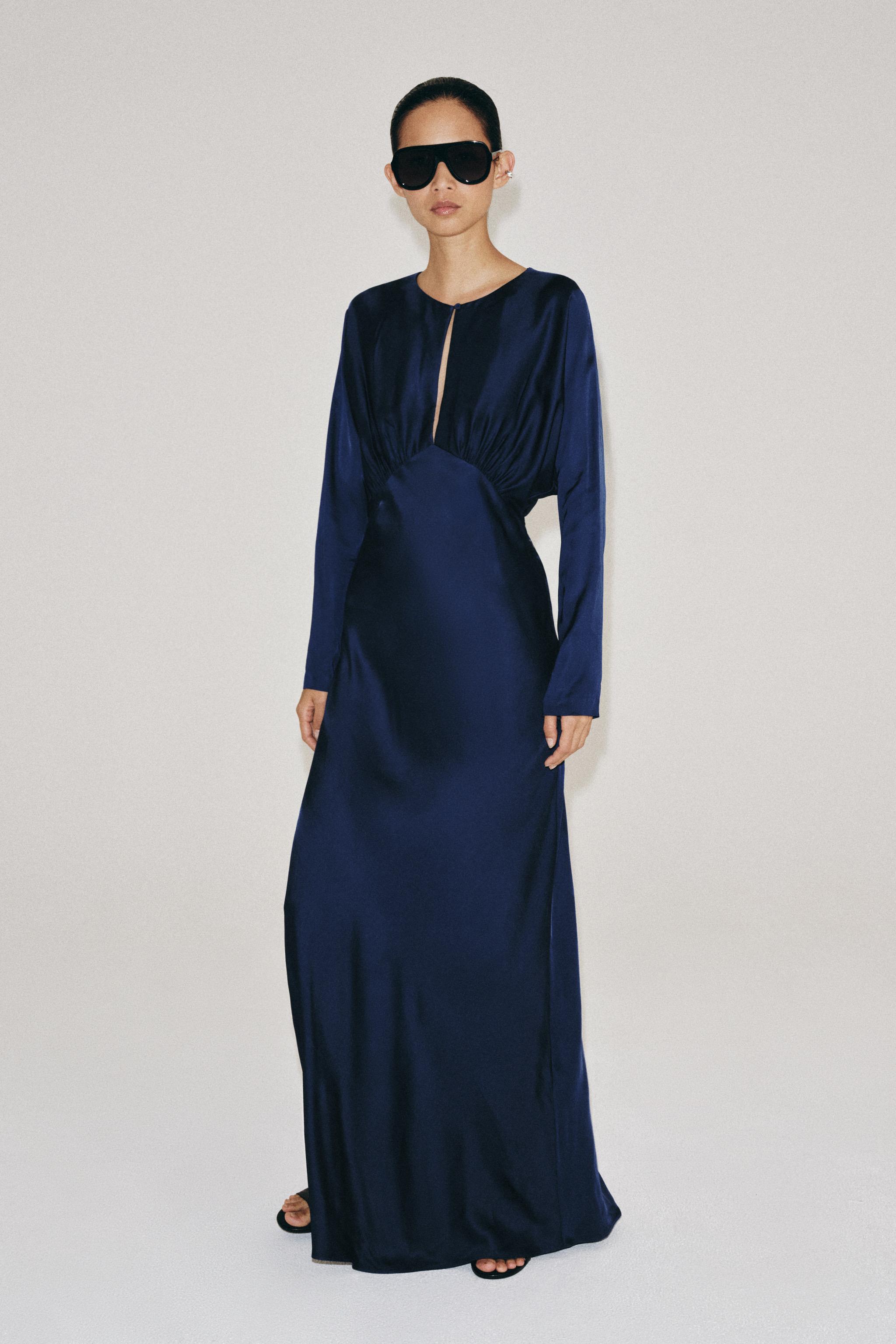 ZW COLLECTION SATIN EFFECT MAXI DRESS